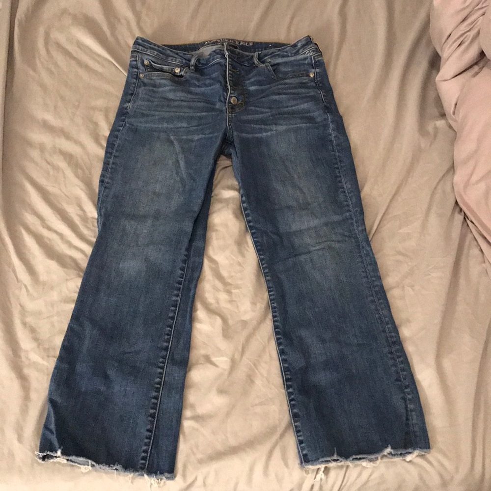 High waisted flare jeans
